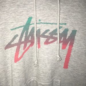 Grey Stüssy Hoodie